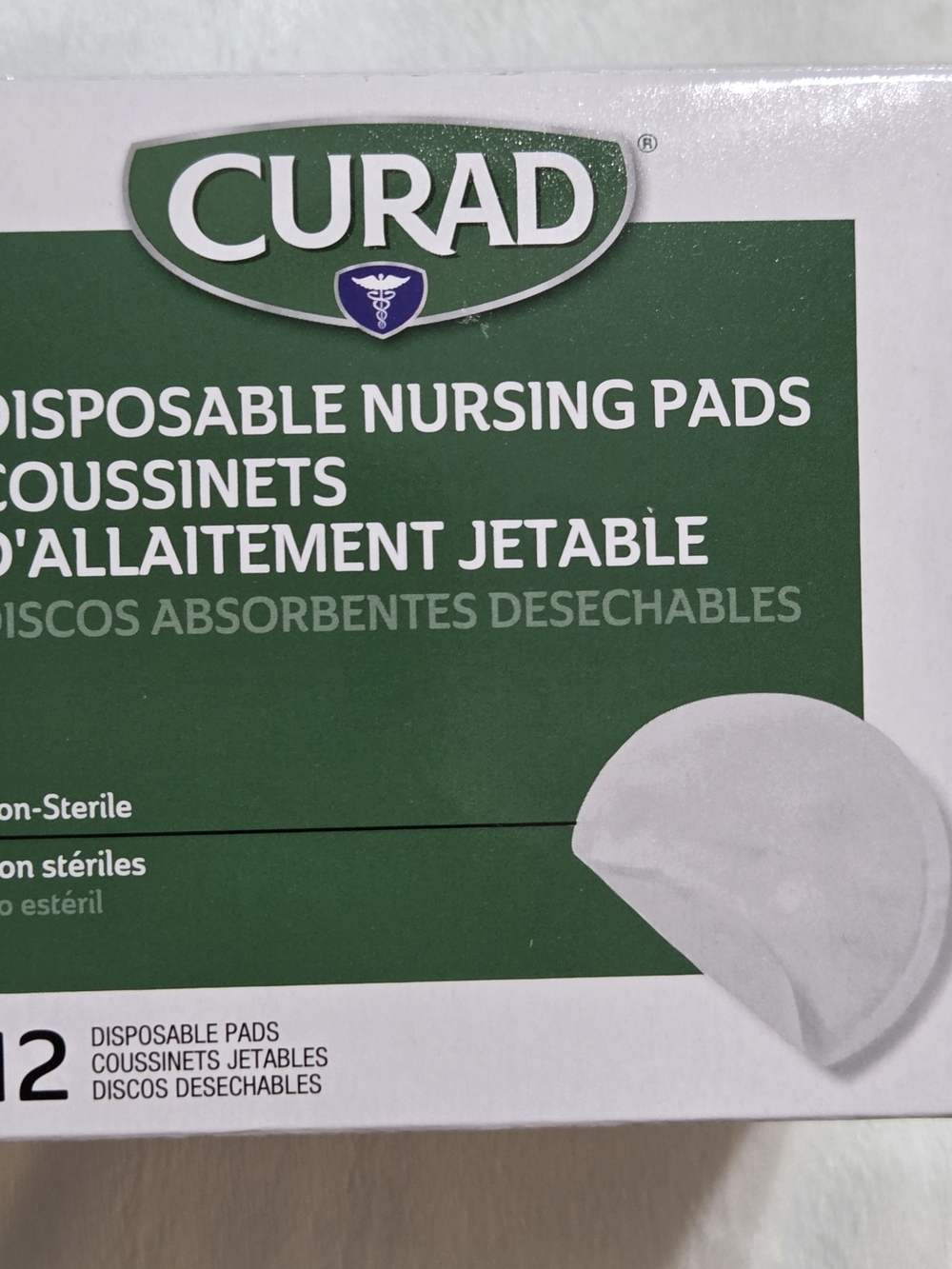 Curad Disposable Nursing Pads - White 24 Boxes Of 12 Count